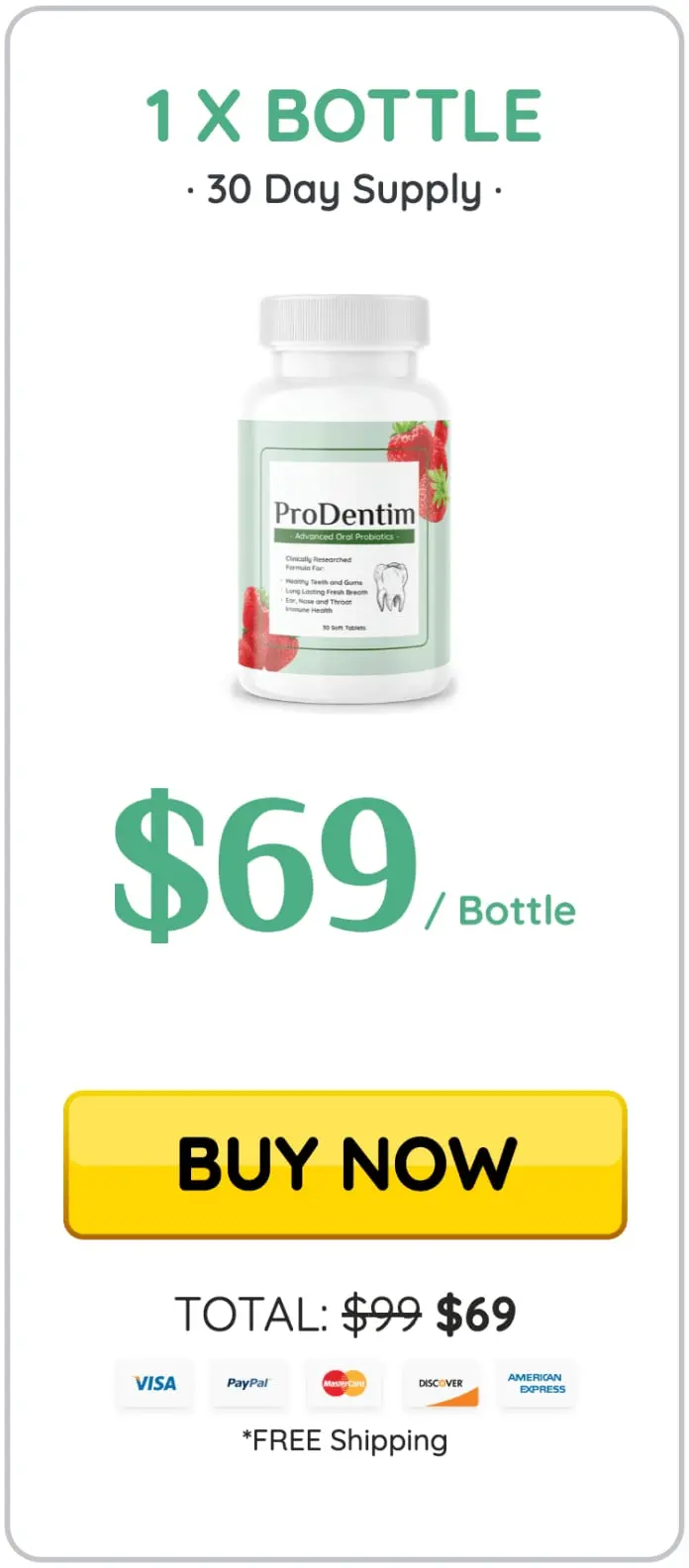 Buy ProDentim supplement bottle