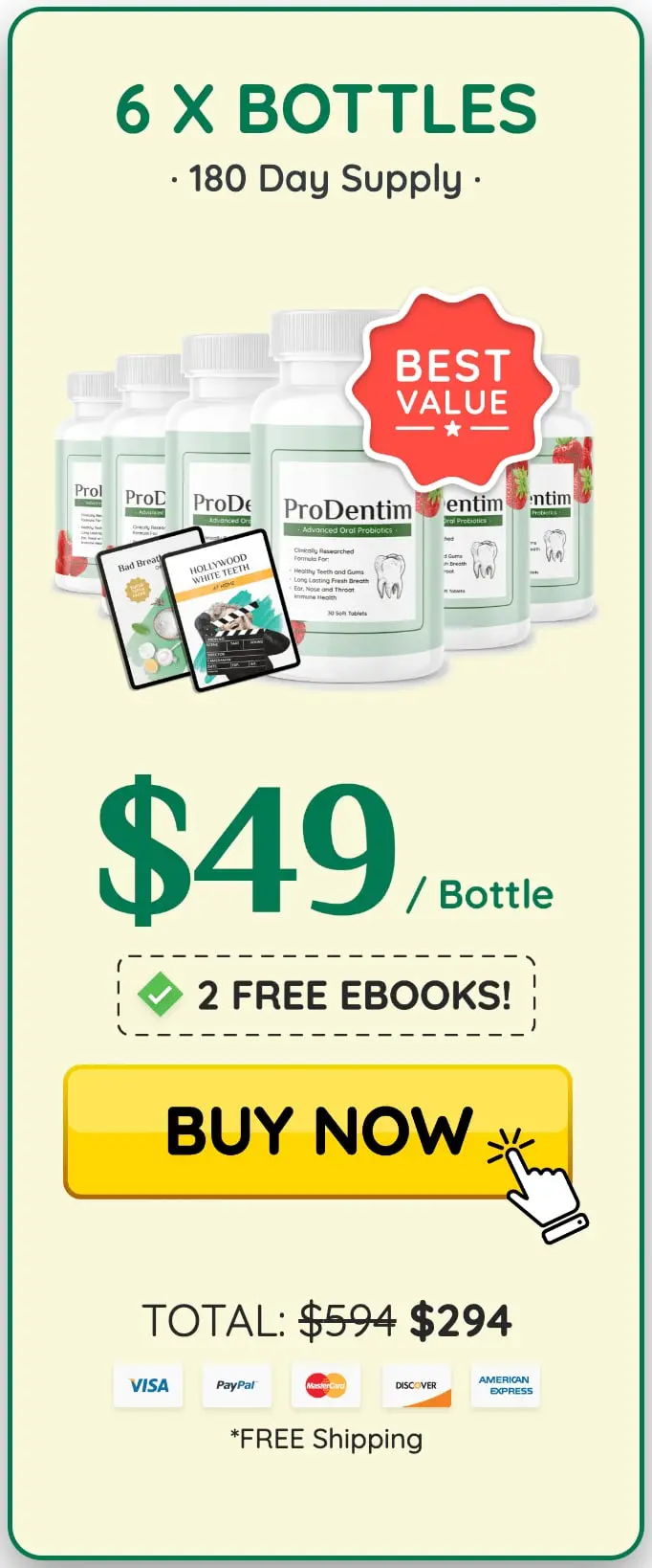 Buy ProDentim supplement bottle