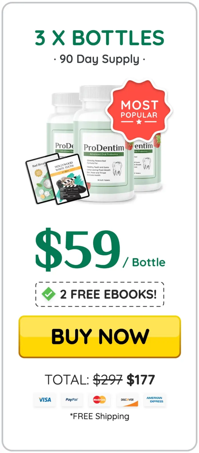 Buy ProDentim supplement bottle